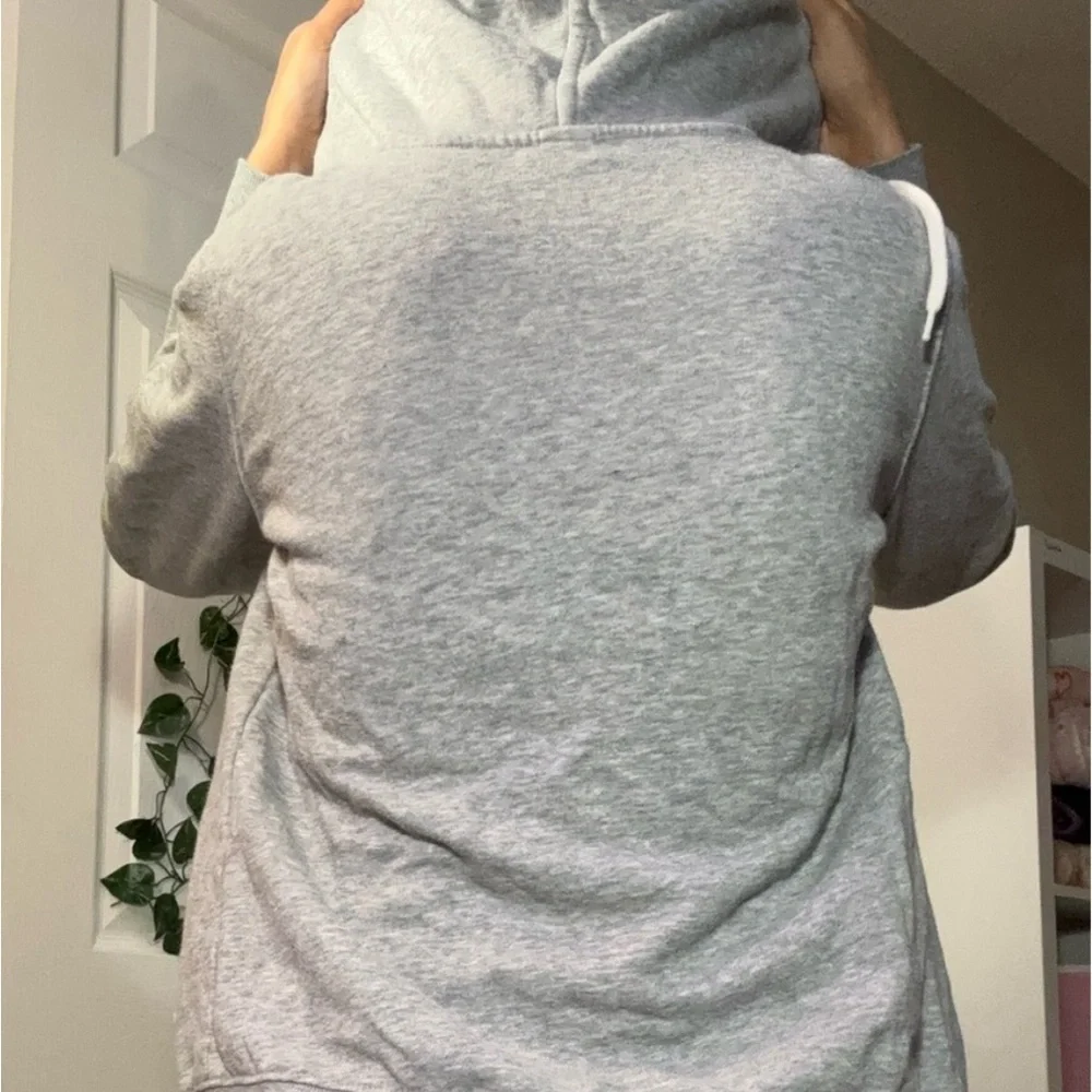 OLD NAVY FLEECE LINED SWEATSHIRT HOODIE KANGAROO POCKET SIZE:L FRONT ZIPPER EUC